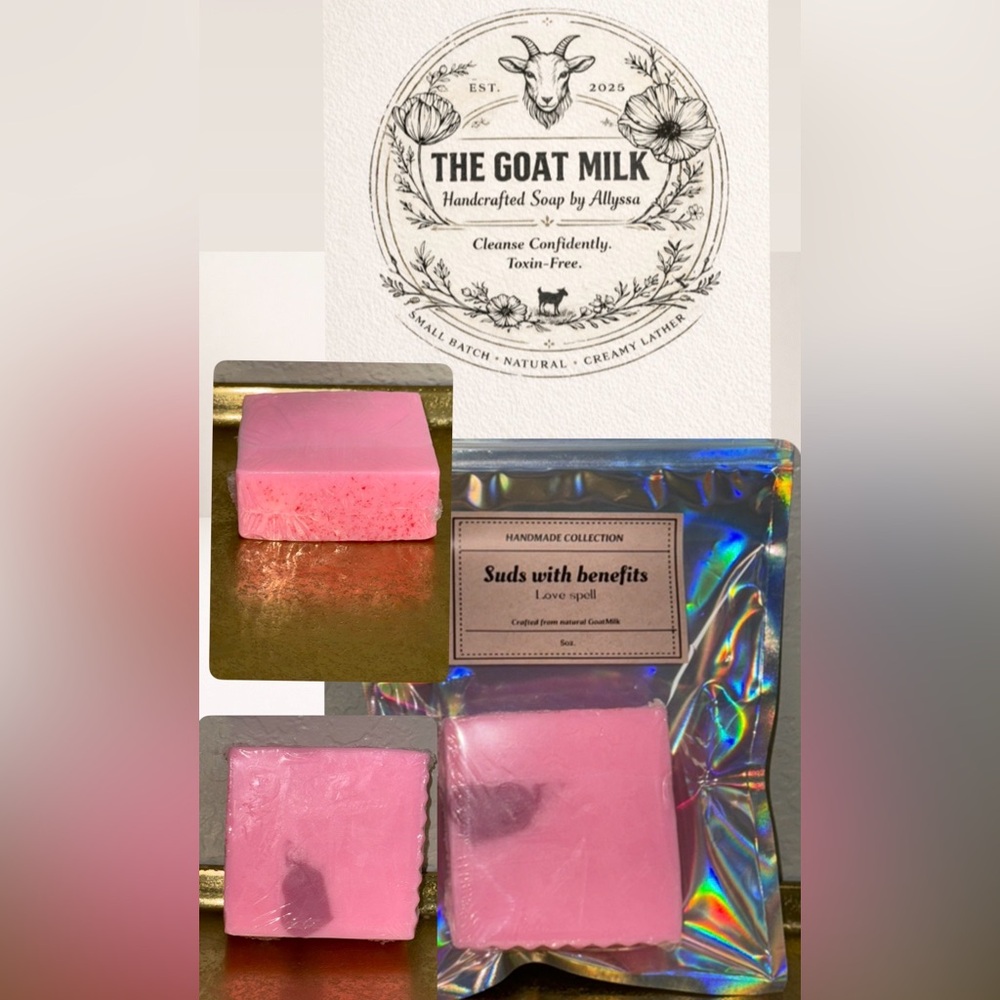 Suds with Benefits -love spell handcrafted Goatmilk Bar